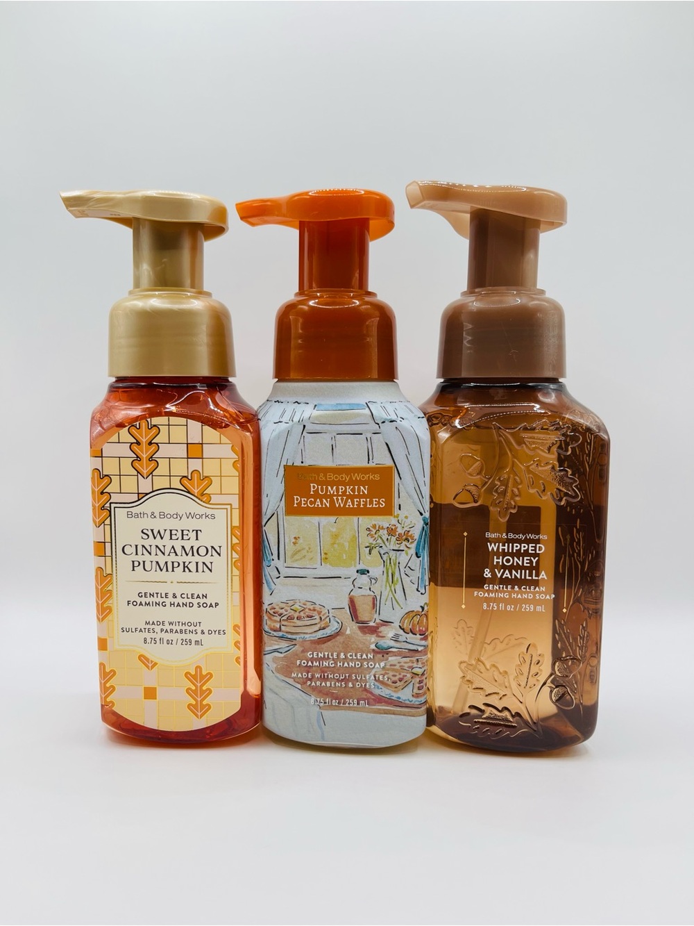 BBW SWEET PUMPKIN BAKERY Collection Foaming Hand Soap 3-Pack | No Offers